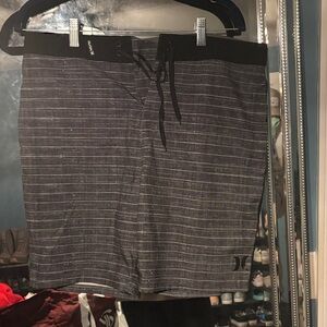 Hurley Black and Gray swim Trunks